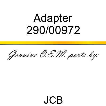 Adapter 290/00972