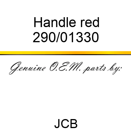 Handle, red 290/01330