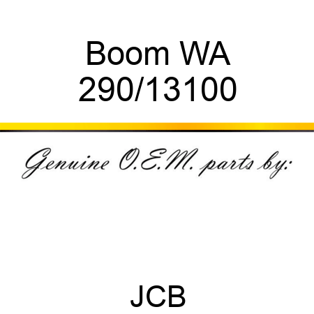 Boom, WA 290/13100