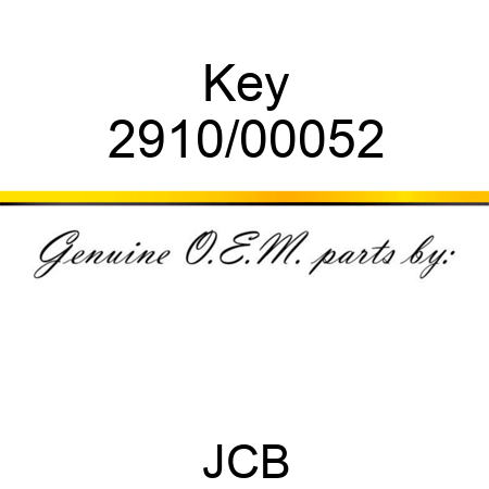 Key 2910/00052
