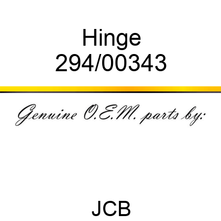 Hinge 294/00343