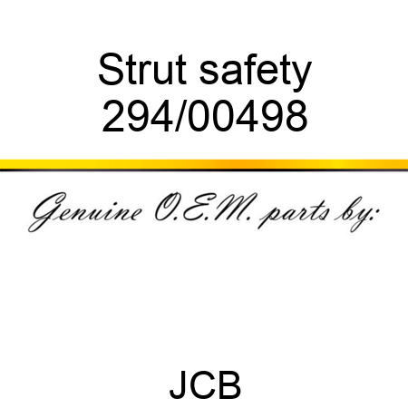 Strut, safety 294/00498