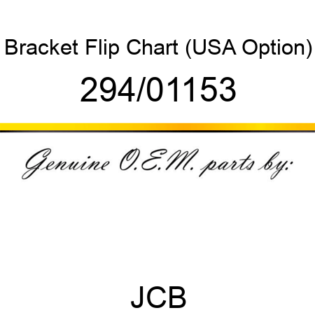Bracket, Flip Chart, (USA Option) 294/01153