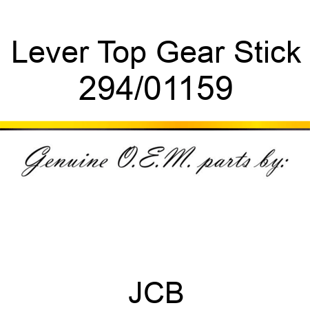 Lever, Top Gear Stick 294/01159