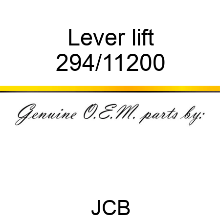 Lever, lift 294/11200