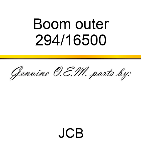 Boom, outer 294/16500