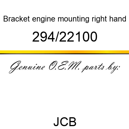 Bracket, engine mounting, right hand 294/22100