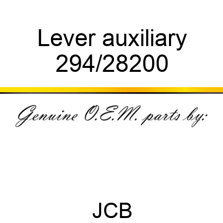 Lever, auxiliary 294/28200