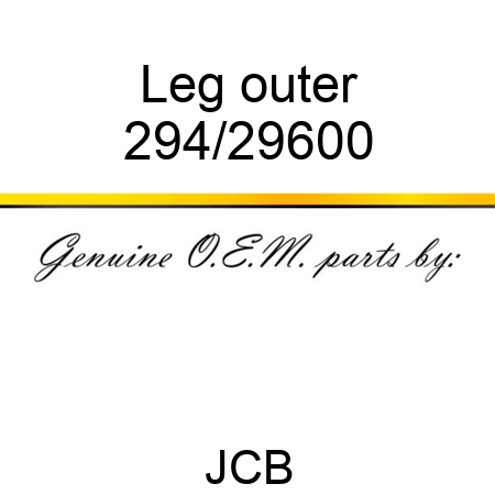 Leg, outer 294/29600