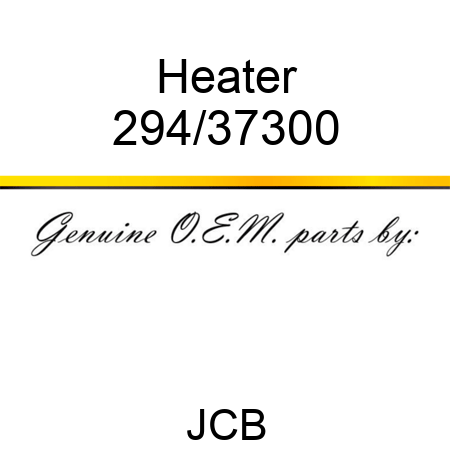 Heater 294/37300