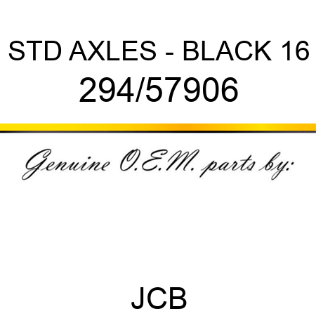 STD AXLES - BLACK 16 294/57906