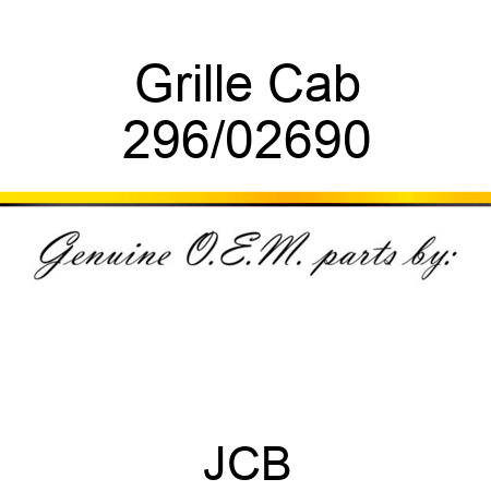 Grille, Cab 296/02690