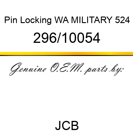 Pin, Locking WA, MILITARY 524 296/10054