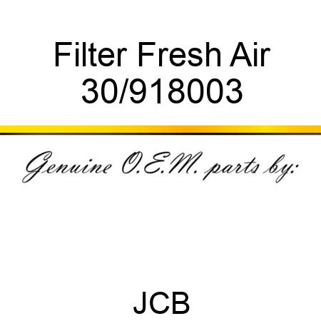 Filter, Fresh Air 30/918003