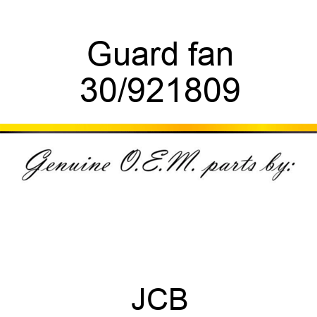 Guard, fan 30/921809