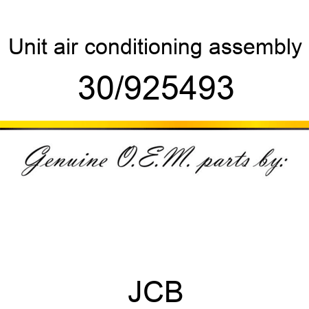 Unit, air conditioning, assembly 30/925493
