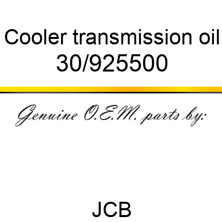 Cooler, transmission oil 30/925500