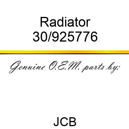 Radiator 30/925776