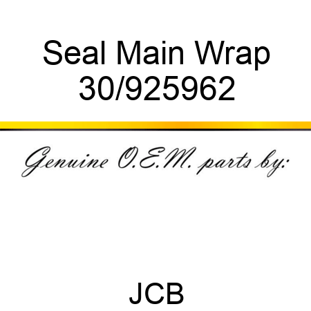 Seal, Main Wrap 30/925962