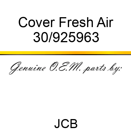 Cover, Fresh Air 30/925963