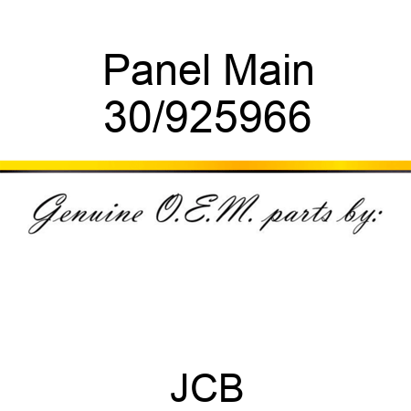 Panel, Main 30/925966