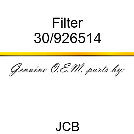 Filter 30/926514