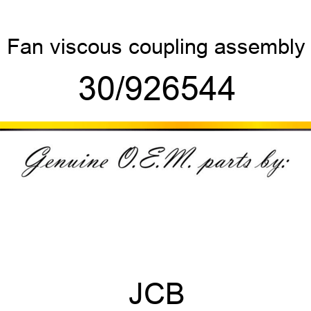 Fan, viscous coupling, assembly 30/926544