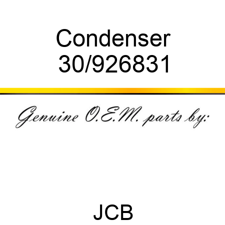 Condenser 30/926831