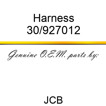 Harness 30/927012
