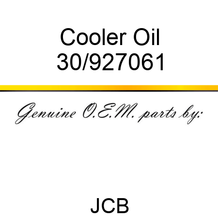 Cooler, Oil 30/927061