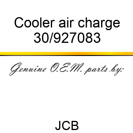 Cooler, air charge 30/927083