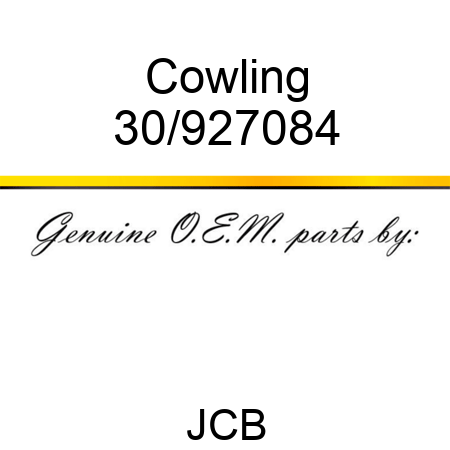 Cowling 30/927084