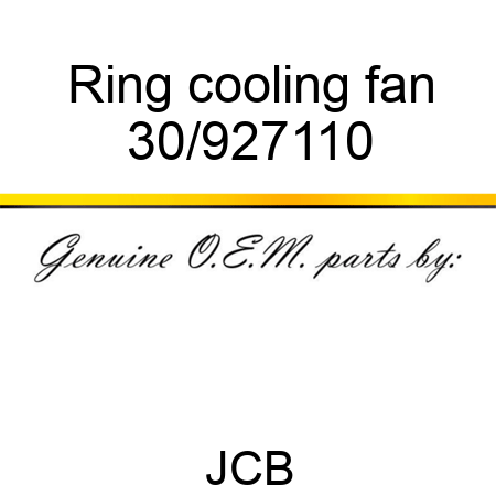 Ring, cooling fan 30/927110