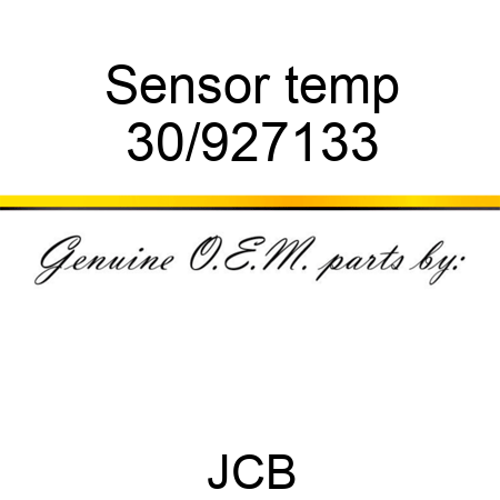 Sensor, temp 30/927133