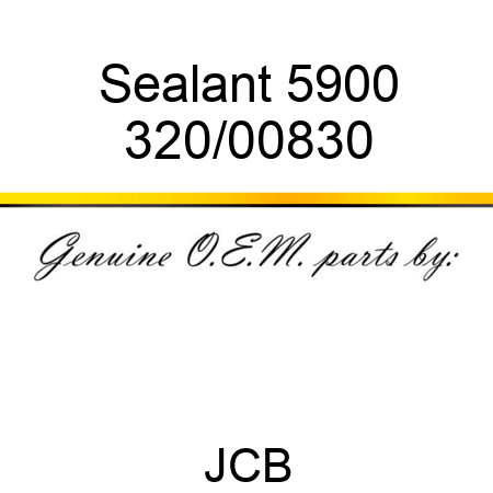 Sealant, 5900 320/00830