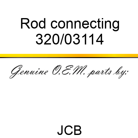 Rod, connecting 320/03114