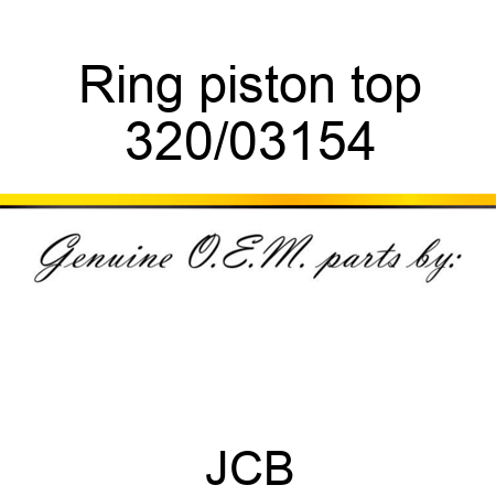 Ring, piston, top 320/03154