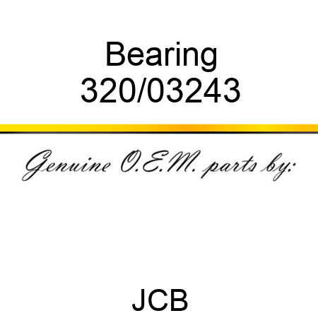 Bearing 320/03243