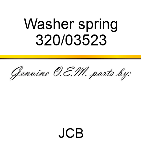 Washer, spring 320/03523