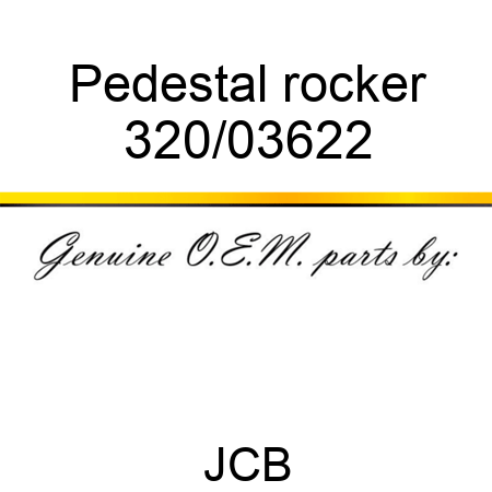 Pedestal, rocker 320/03622