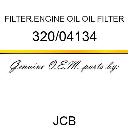 FILTER.ENGINE OIL, OIL FILTER 320/04134