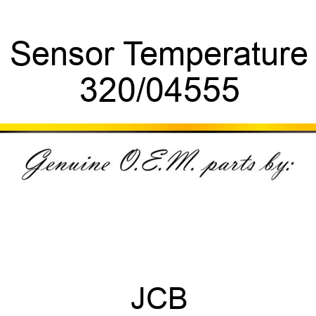 Sensor, Temperature 320/04555