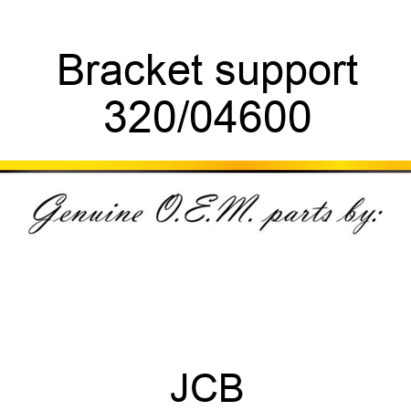 Bracket, support 320/04600