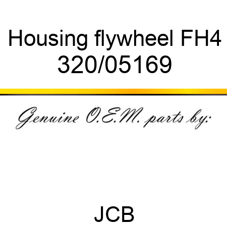 Housing, flywheel, FH4 320/05169