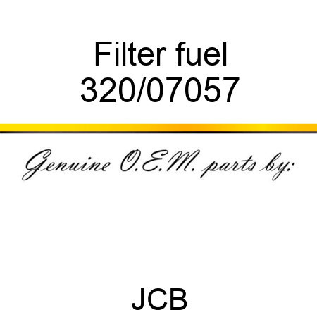 Filter, fuel 320/07057