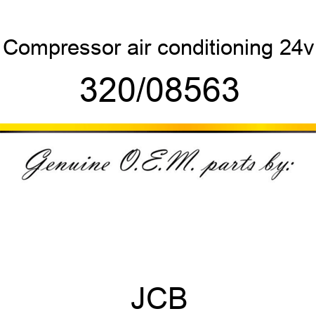 Compressor, air conditioning, 24v 320/08563