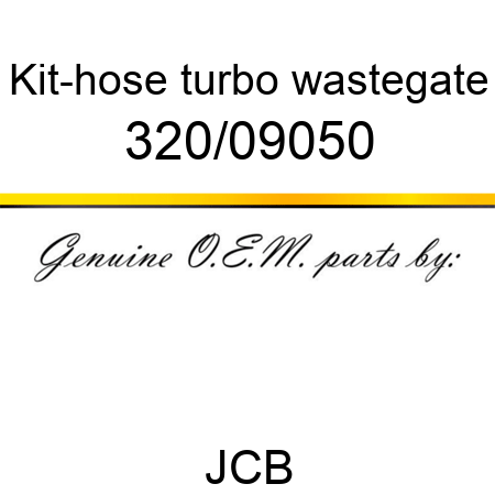 Kit-hose, turbo wastegate 320/09050