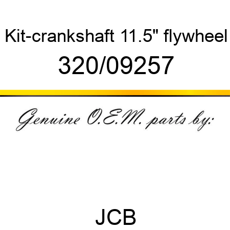 Kit-crankshaft, 11.5