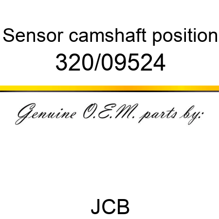 Sensor, camshaft position 320/09524