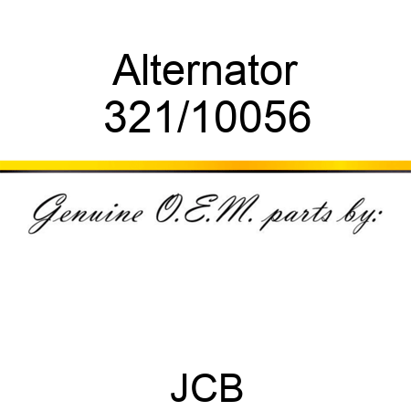 Alternator 321/10056